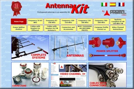 Protel antennas - ANTENNAKIT antennas in stainless steel and / or aluminum